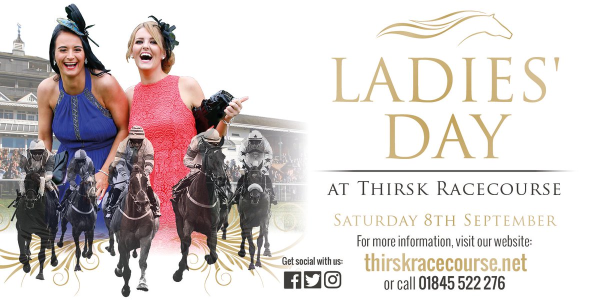 ThirskRaces's tweet image. Ladies' Day at #ThirskRaces is almost three weeks away! Why not make your day even more fabulous and book for our popular Ladies' Day Lawn Marquee package? More information can be found here &amp;gt;&amp;gt; ow.ly/mnDt30lrCfr