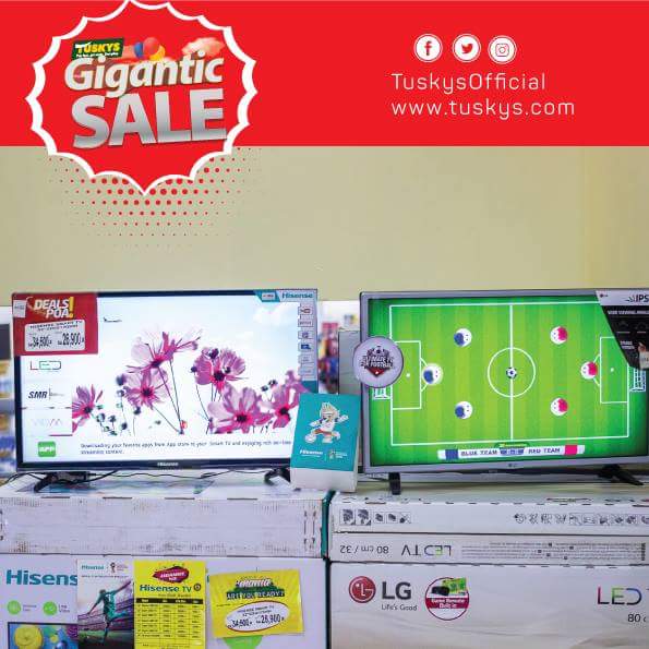 dvdjoshua's tweet photo. LG 32" TV at Kes. 29,000, Save Kes. 3,300 in the following Tuskys branches; Pioneer, Tom Mboya, Karasha and Imara from now to 19th August 2018 #GiganticFeverWeekend.@TuskysOfficial https://t.co/rduYkElIn0