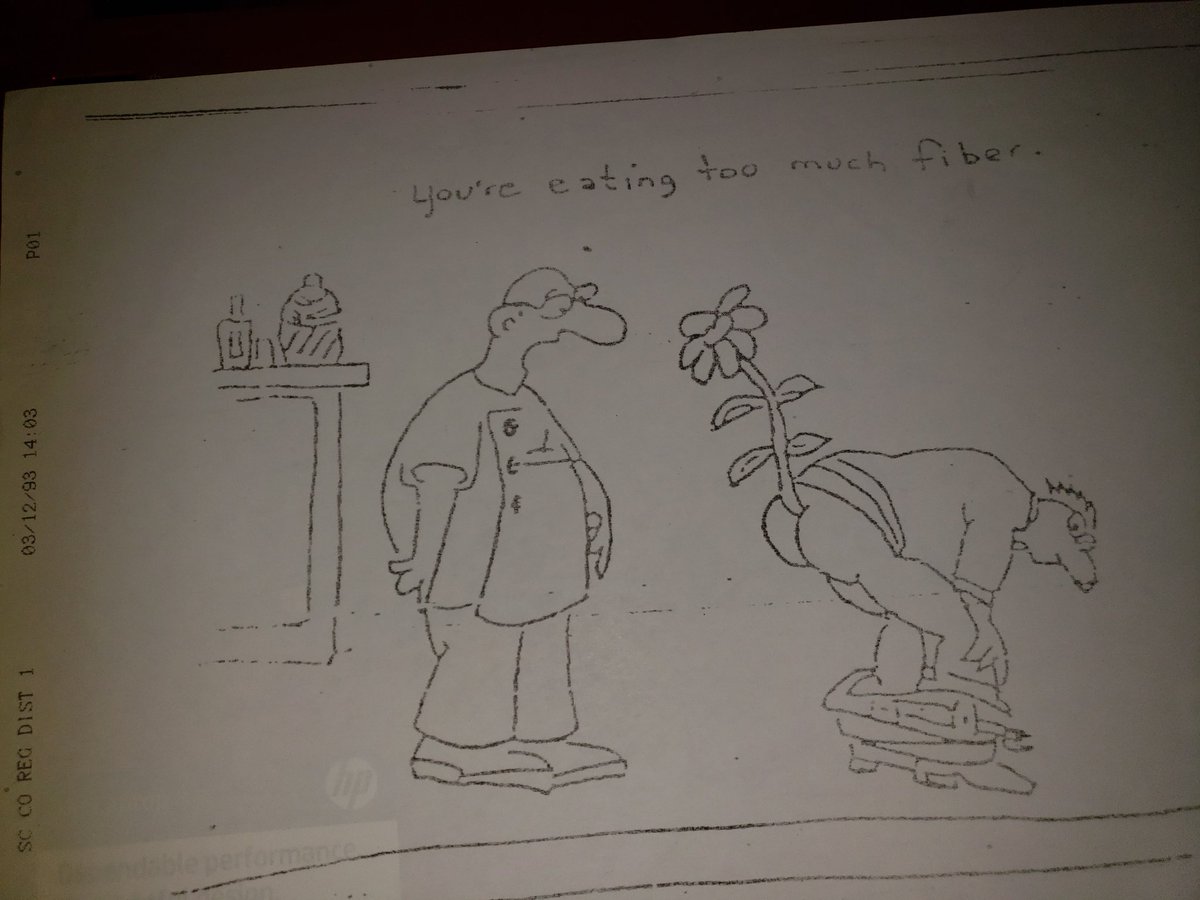 EDJShow's tweet photo. Before social media &amp; text this is how  jokes were sent~fax. To me at a #RadioStation while #OnAir.  Dated 3/12/93 14:03 (That's 2:03pm 4 the kids out there) Hey @LesiaWade, think @RyanSeacrest still gets stuff like this?#FaxFriday #Radio  #Fax #JustTheFaxMaam #DJ #Vinyl #Podcast https://t.co/BDLEBv9nJF