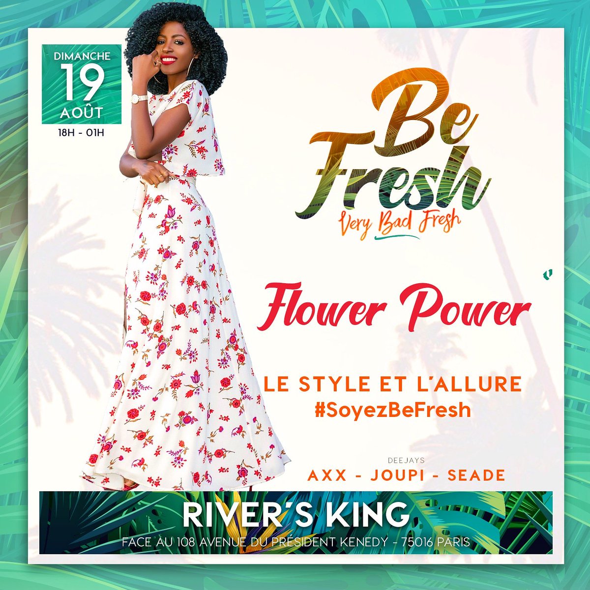 Dimanche  , Be Fresh edition Very Bad Fresh......#ShowMeYourStyle😎🤗
💄💃🏾Le Style & l'allure que ce soit en Color Jean , Flower Power , Wax Touch ou autres Styles💃🏾 #INSPIRATION...On Termine les vacances d'été avec du Style, de la légèreté et de la Couleur 😇