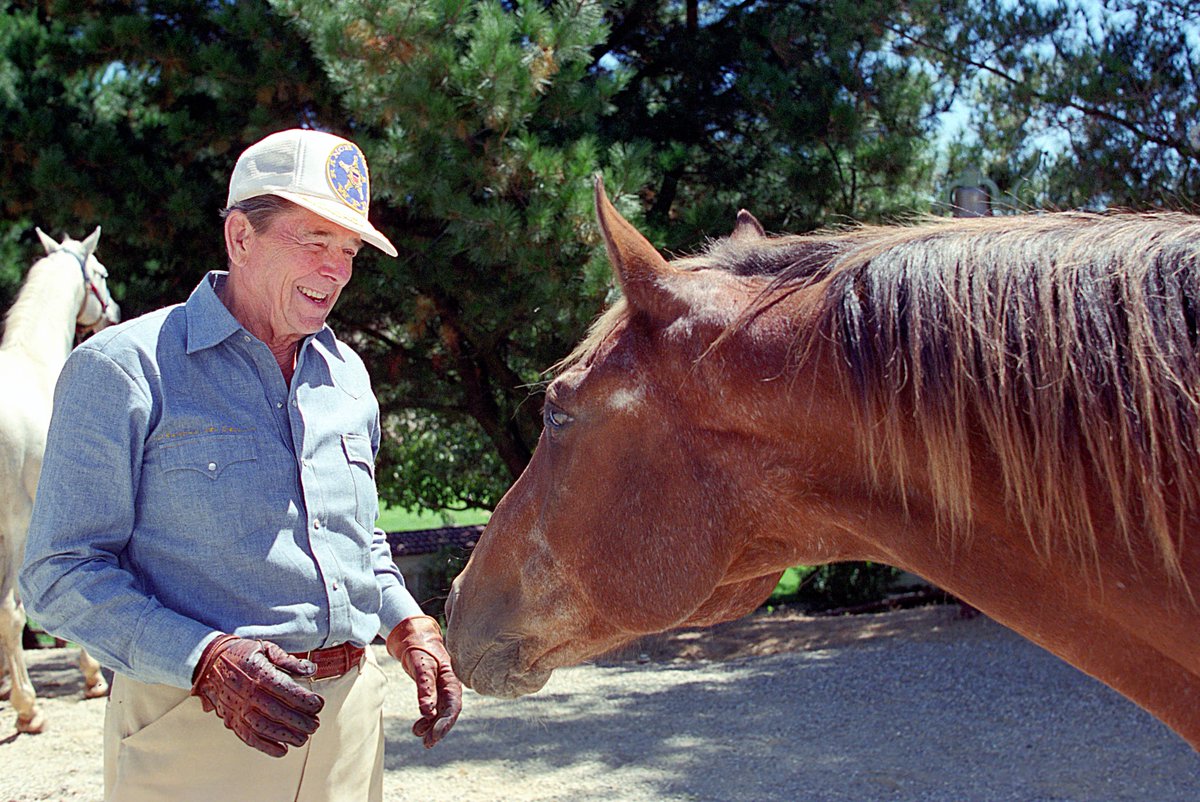 “There's nothing so good for the inside of a man as the outside of a horse.” – Ronald Reagan