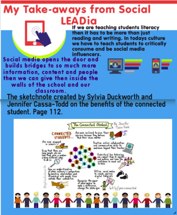 Many great examples of how social media is being used in classrooms and practical information that I feel comfortable using in my class. #RCSDconnect. #SocialLEADia