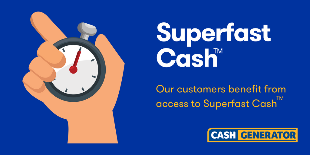 Cash Generator customers benefit from access to superfast cash cgfranchising.co.uk #CGfranchise