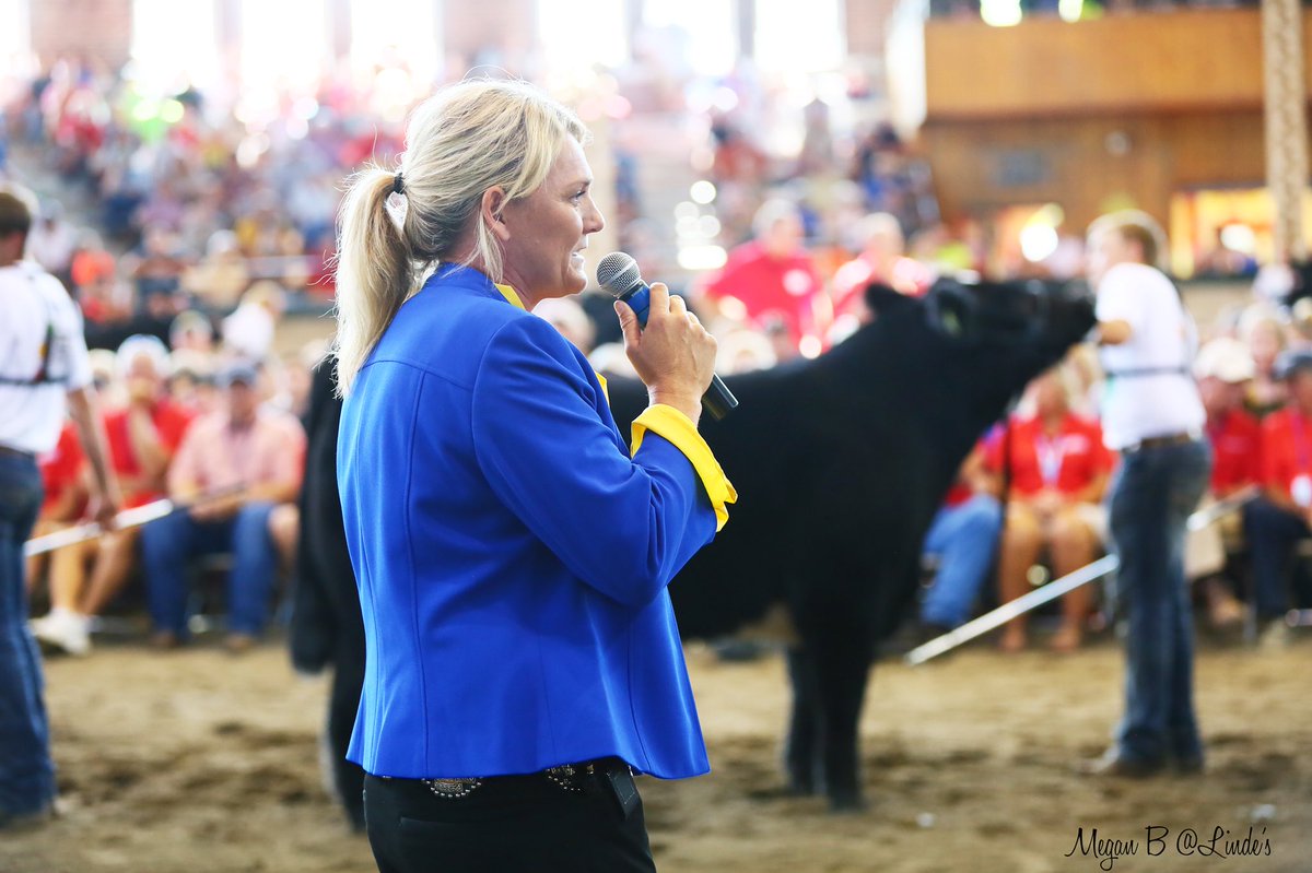 “Young women who are ring side, NEVER EVER let anyone tell you what you can’t do, because I’m judging the biggest state fair in the country.” - Amanda Schnoor

Thank you Linde's Livestock Photography for capturing this photo.