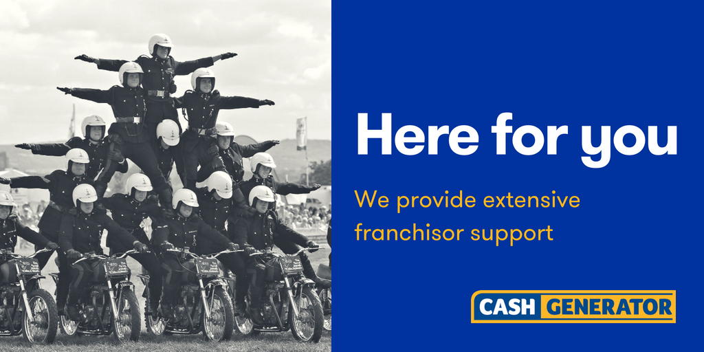 We provide extensive franchisor support and digital support
