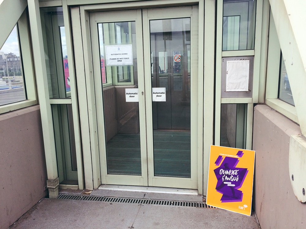 EuansGuide's tweet photo. We're delighted to announce that the winner of our #AccessIsDandy competition is Steve! Dundee's secret outdoor lift can be found beneath the Tay Bridge - well done to everyone who got the correct answer ๐ @ApexHotels @VerdantWorks @DiscoveryDundee @_Railcards https://t.co/a6LUfGJ9cO