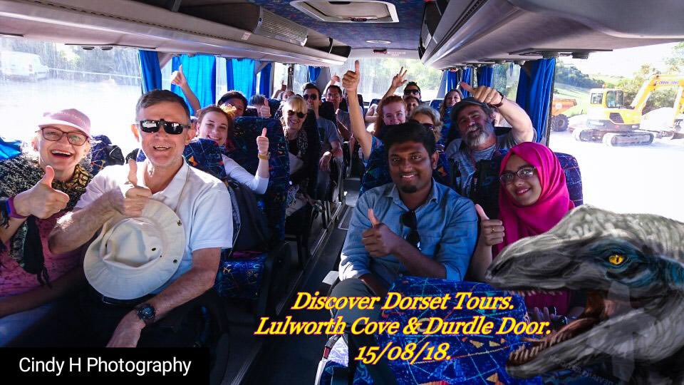 Another happy group of passengers going to Lulworth Cove &amp; Durdle Door. Buy your ticket discoverdorset.co.uk/lulworth-cove-…