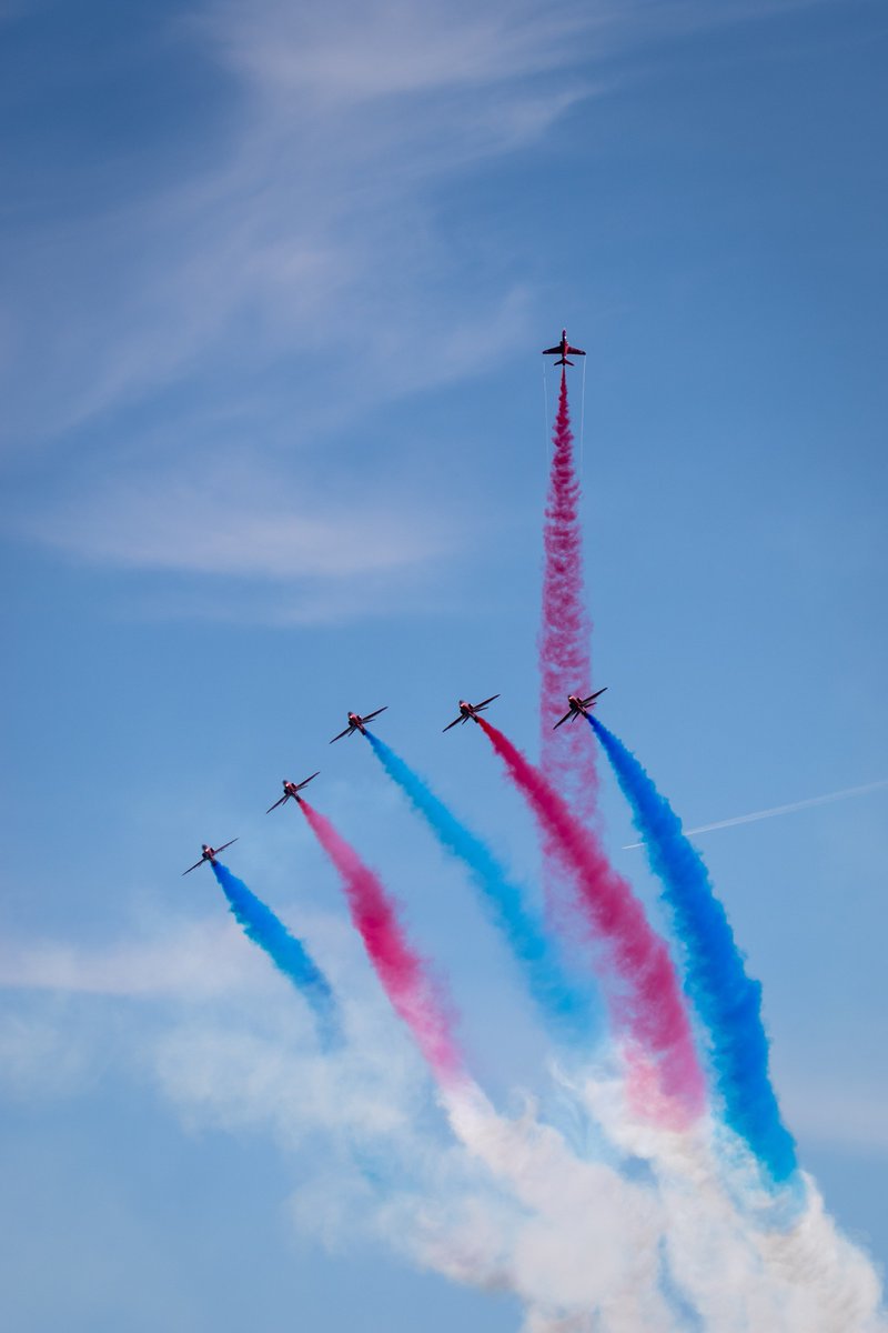 WOW! What a display was that from <a href="/rafredarrows/">Red Arrows</a>! And such a special finale with the #RAF100 flypast!