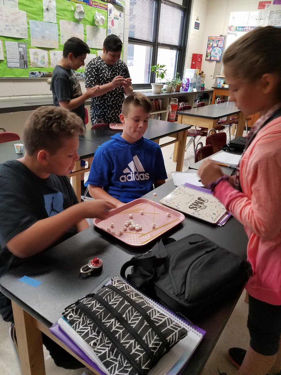 Working together to accomplish a goal.  Good luck being tallest!#d45learn4life #d45jackson #d45schools