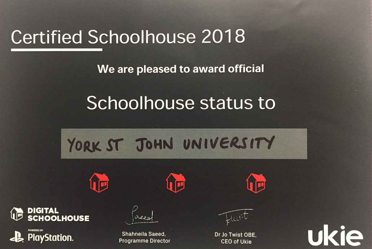 BA Games Design and Animation proud to be announced as providers for helping to teach VR / AR Digital Skills within schools. <a href="/Autodesk_UK/">Лидия</a> <a href="/PlayStation/">PlayStation</a> <a href="/uk_ie/">Ukie</a> @YorkDigitalCity @CityOfMediaArts
