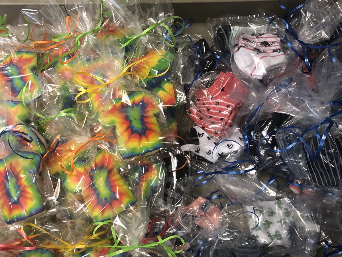 In GPC we celebrated the end of an era with tie dyed t-shirt cookies and added fun socks to go with our new scrubs. Looking forward to the next era at ACH (the greatest place to work).