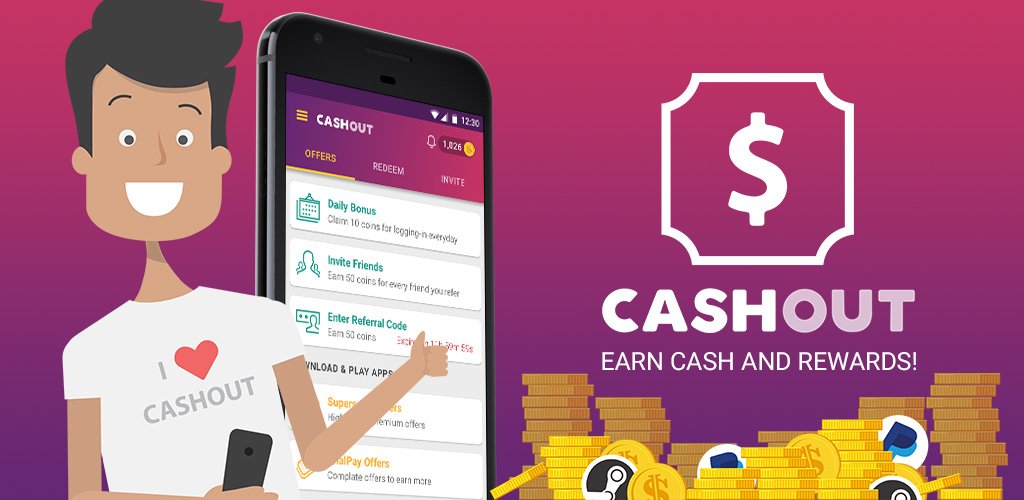 I just earned 1200 Coins on CashOut! Download CashOut and enter Referral Code QAJZNDYF to win 50 Coins! fbg85.app.goo.gl/25ee