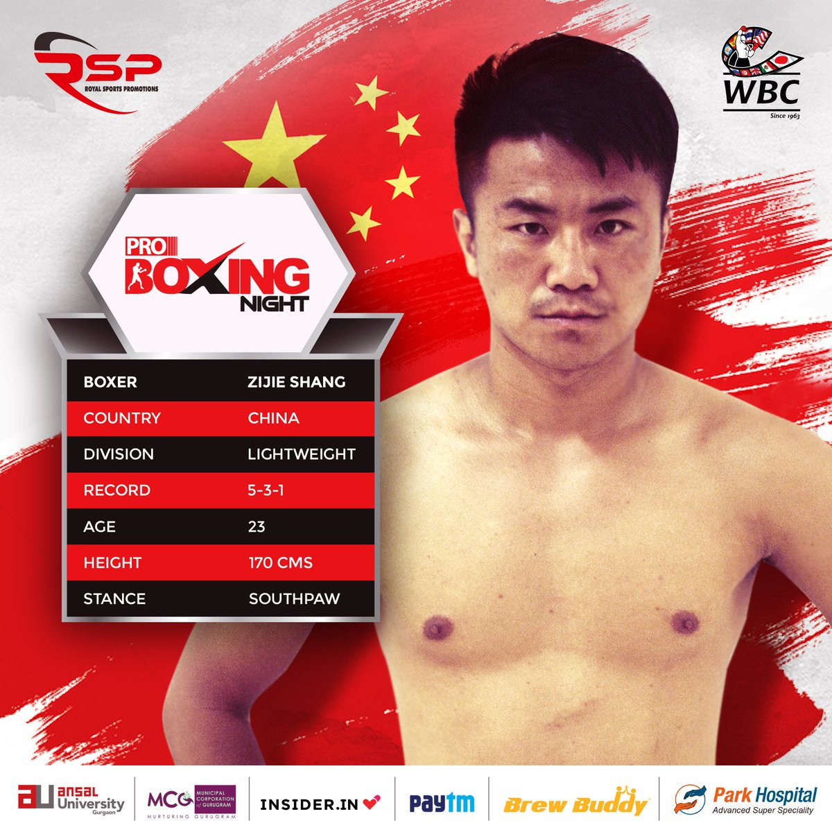 proboxing_night's tweet photo. The Game is all about the players who play it.
Meet Zijie Shang from China , who will be playing at ProBoxing Night, Gurugram on 15th September 2018 at Tau Devi Lal Sports Complex, Gurugram.

#proboxingnight #proboxing #proboxingindia #wbc #wbcasia
#neosports https://t.co/Q9xFG6wJ6z