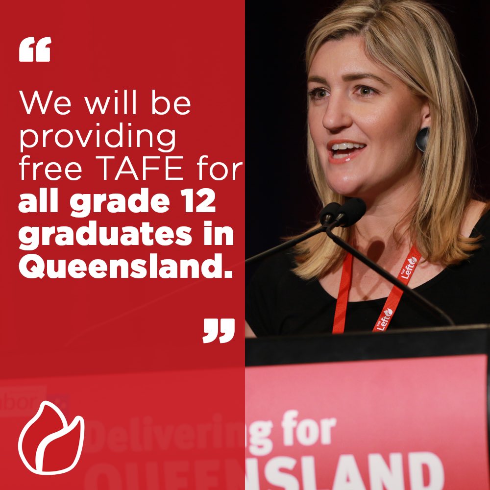 TheLeftQld's tweet photo. “We understand that no matter where you live or how much money your family has, you deserve TAFE” - @ShannonFentiman, Minister for Employment #alpqconf👩‍🔬👨‍🔧👩‍🏭👨‍🏫 https://t.co/J91HbYIQCm