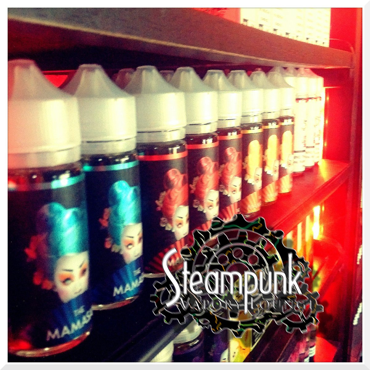 SteampunkVL's tweet photo. New Juices on tap, along with your old favorites. #svl #steampunkvaporylounge #steampunkvl @SteampunkVL #drinkvaperelax #ejuice #cloud9 #artistliquids #redsapple #themamasan #nicsalts #naked100 #roundseliquid #krakensrevenge https://t.co/2it0qVAg3D