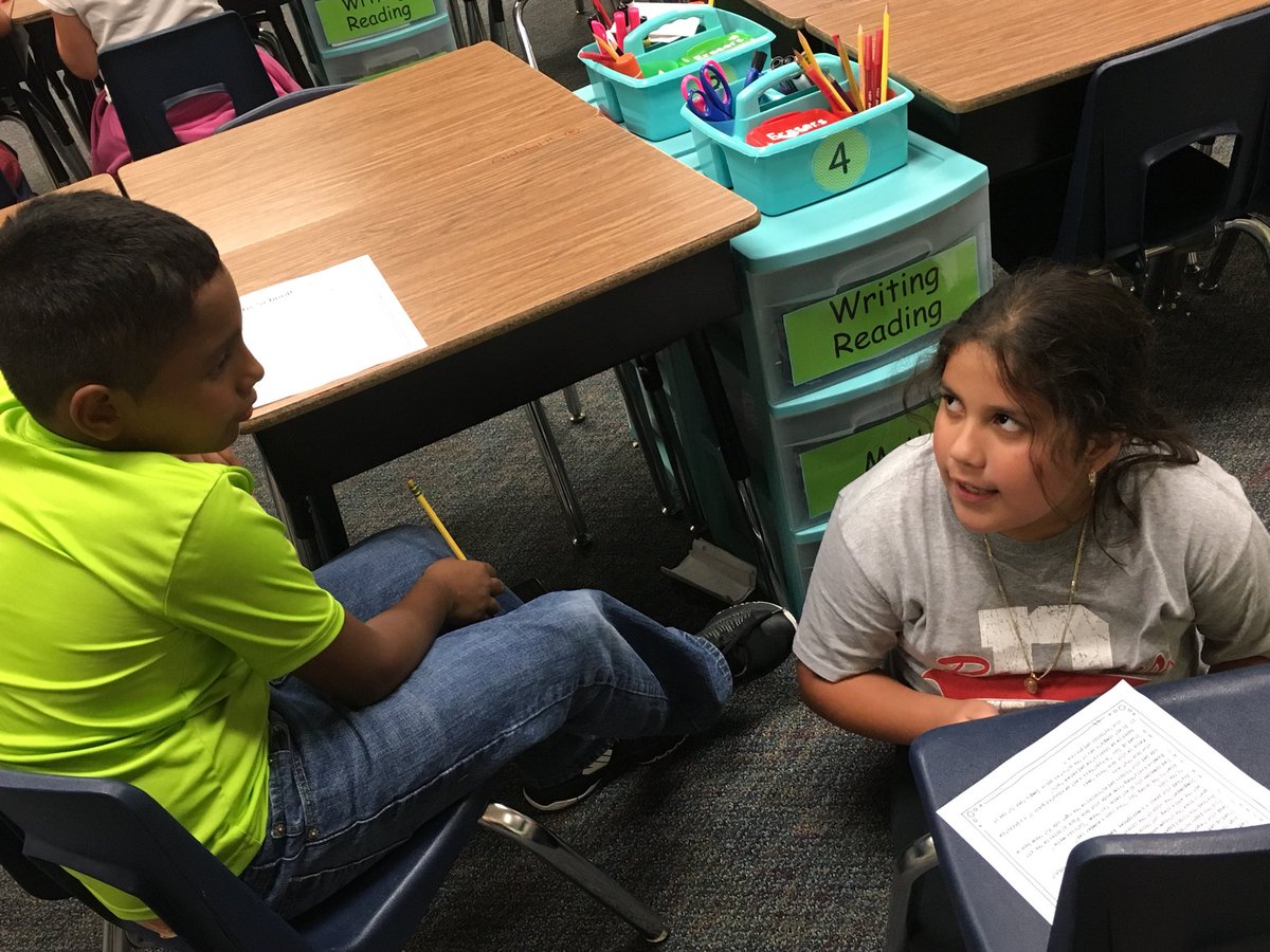 Rice4thgrade's tweet photo. Building the relationship with our reading/writing partners! @RiceCISD @khargitay #resilientraccoons @conroeela @bileslgirl #4thiscrushingit https://t.co/w3c0DEBn1V