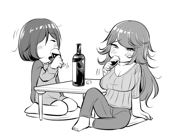 @shiturakuten ぐちぐち七菜子さんと知衣里ちゃん描きました 