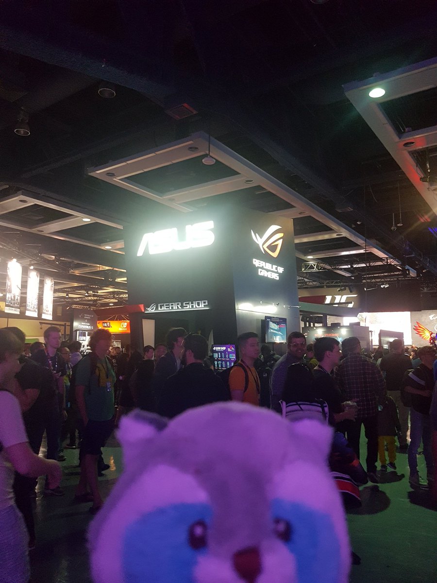 Raccoopack's tweet photo. This is it! We're finally here! There are so many booths and activities I just don't know where to start! 
#PAXWest2018 #RaccooPax #RaccooPack #gaming https://t.co/8nJplJwN37