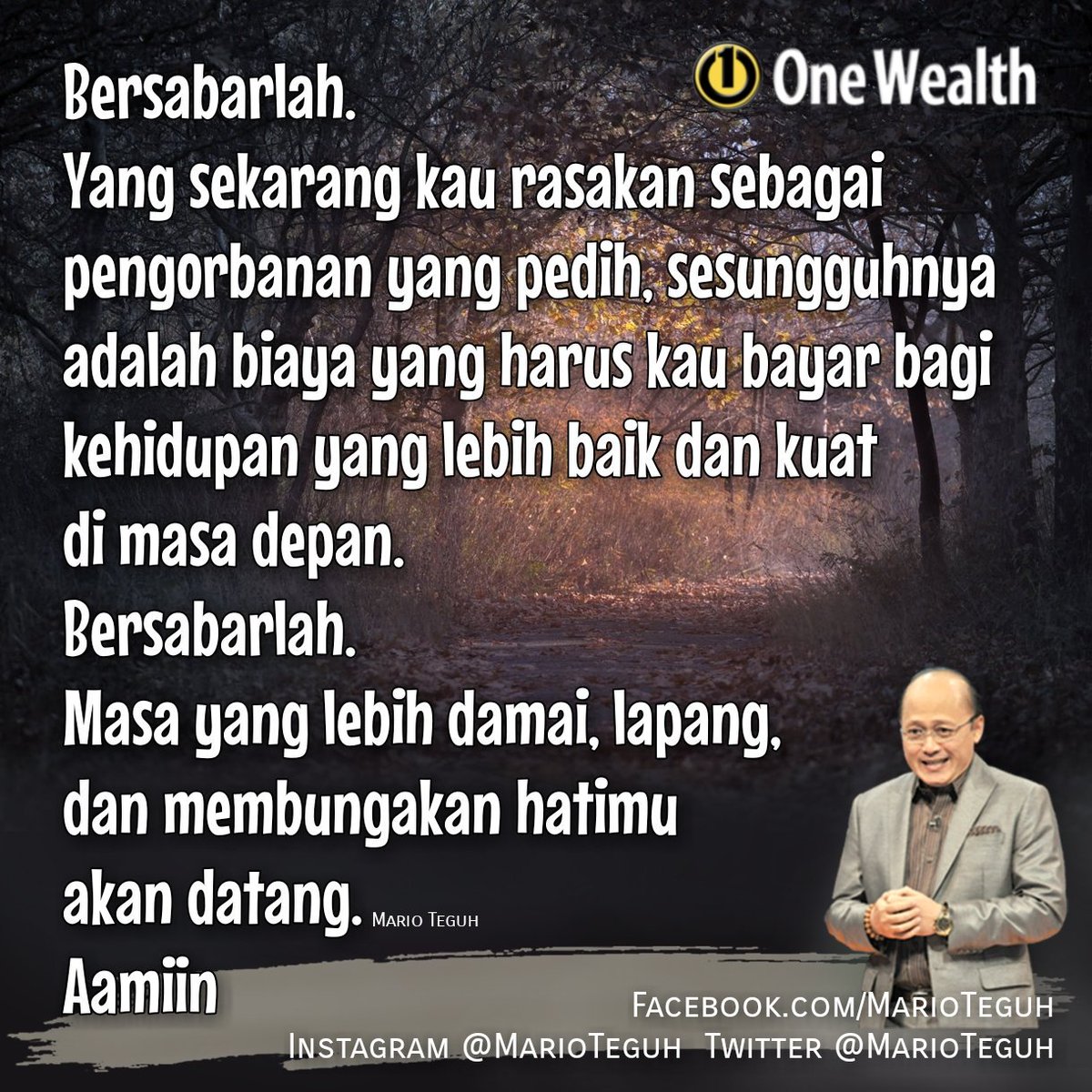 Baca Kata Bijak Auf Twitter Marioteguh Yang Lebih Sabar Hari