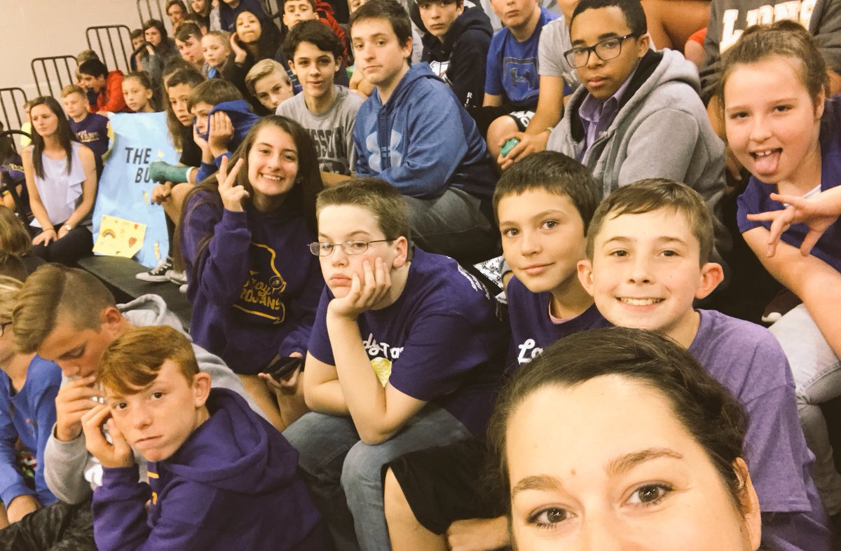 mrswahle's tweet photo. Family time assembly! I love my #wahlesweirdos awesome to see our 6/7/8 collaborating together. Don’t mind Maverick’s face! He was up on his feet yelling our chant two minutes later. 🤣😍💜#tmstribe #proud2br3 #rm407 #BeIncredible @TMS_Trojans https://t.co/0KSyXtf9vC