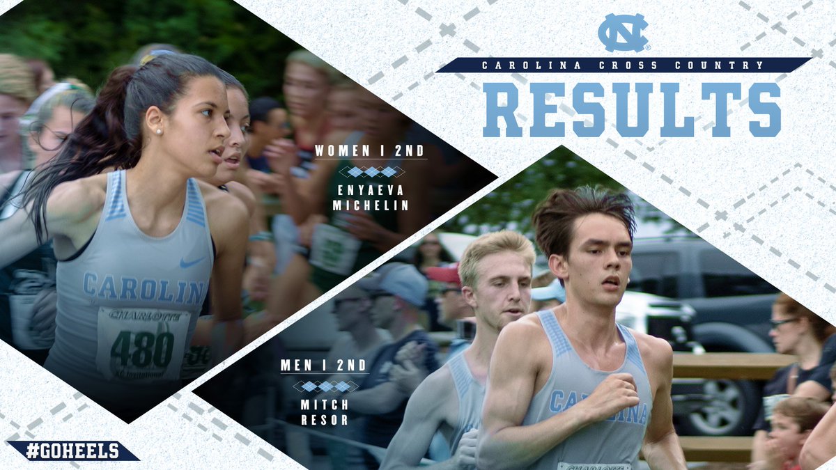 UNCTrack_Field's tweet photo. Left Charlotte with 2⃣ second-place finishes! 🥈🥈

Shout out to @Enyaevam and @mitchellResor, the first Tar Heels to cross the finish line in today's meet!

#GoHeels👣 #TarHeelXC https://t.co/27Zyilma3r