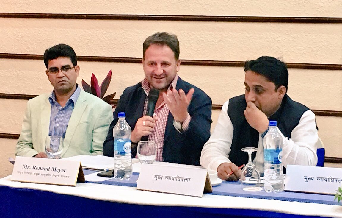In #Pokhara interacting with all 7 Provincial Chief Attorneys on issues of law drafting, access to justice &amp; citizen engagement and sharing what <a href="/UNDPNepal/">UNDP in Nepal</a> w/ <a href="/NorwayinNepal/">Ambassador Torun Dramdal</a> support can assist with. Great initiative of experience sharing btw Provinces in #FederalNepal <a href="/UN_Nepal/">United Nations in Nepal</a>