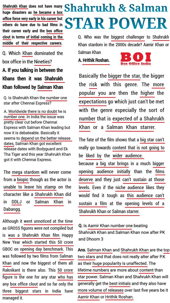 Difference between Stardom of Srk, SalmanAnd Aamir Padding