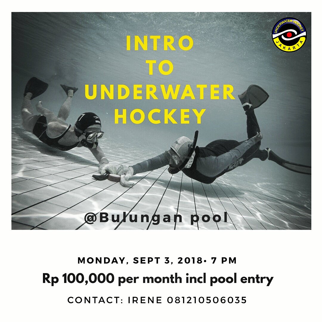 jkt_UWH's tweet photo. Looking for new challenge? Try #underwaterhockey
Contact us for more detail
#uwh #Jakarta #olahraga #renang #explorejkt #olahragaair #JktLife #JKTHealth #IndonesiaJuara #IndonesiaBangga #seagames https://t.co/LiMQozrAPQ