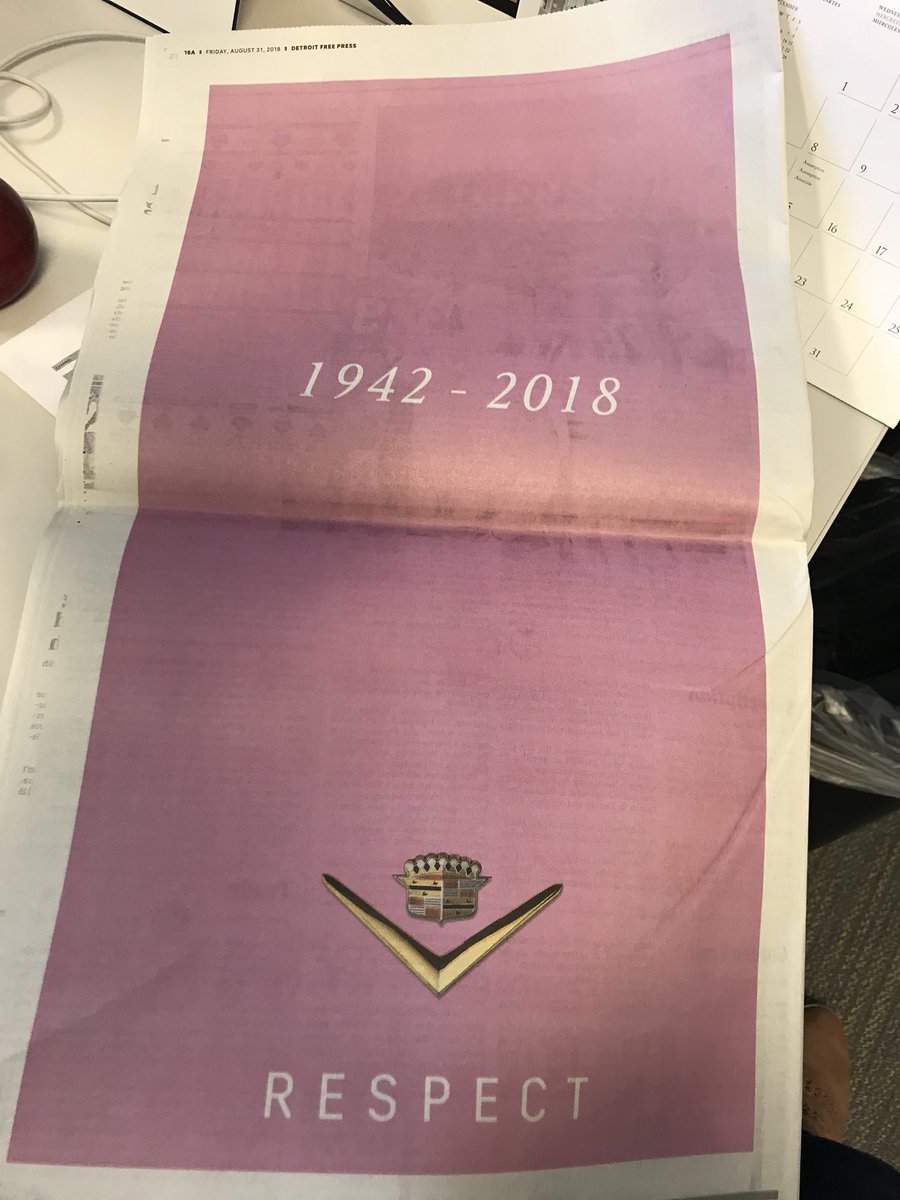 Tiffany Wahl (@tifwahl) on Twitter photo Loved this Aretha tribute ad by <a href="/Cadillac/">Cadillac</a> in today’s <a href="/freep/">Detroit Free Press</a> #ArethaFrankinFuneral #PinkCadillacs <a href="/LSJNews/">Lansing State Journal</a> Loved this Aretha tribute ad by <a href="/Cadillac/">Cadillac</a> in today’s <a href="/freep/">Detroit Free Press</a> #ArethaFrankinFuneral #PinkCadillacs <a href="/LSJNews/">Lansing State Journal</a>