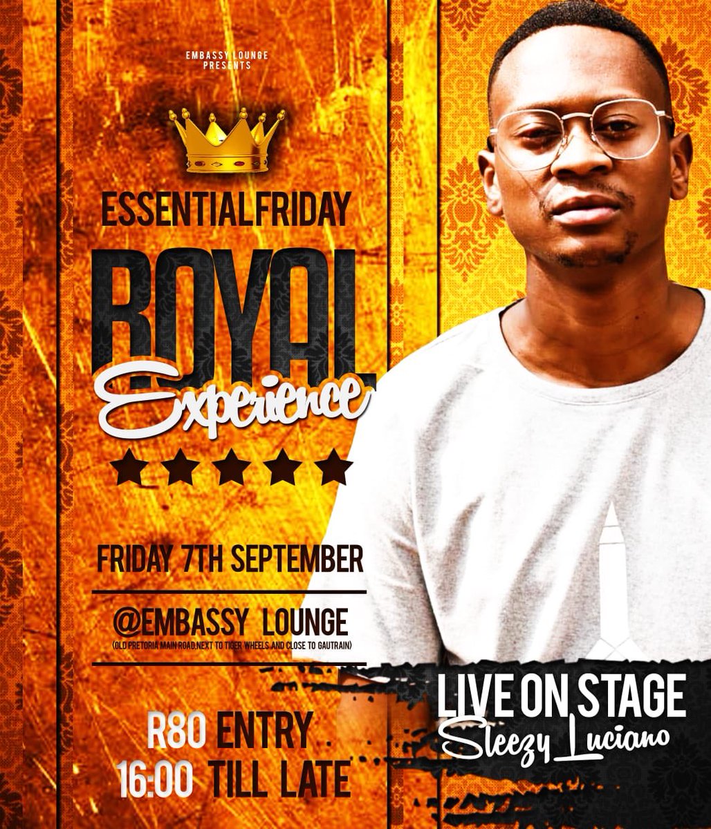 Dj_Techzi's tweet photo. @SleezyLuciano Live @EmbassyLounge Midrand 😇🔥
#EssentialFriday #RoyalExperience 🎉🎊🎉🎊🎉🎊 https://t.co/BDfSmsOnsO