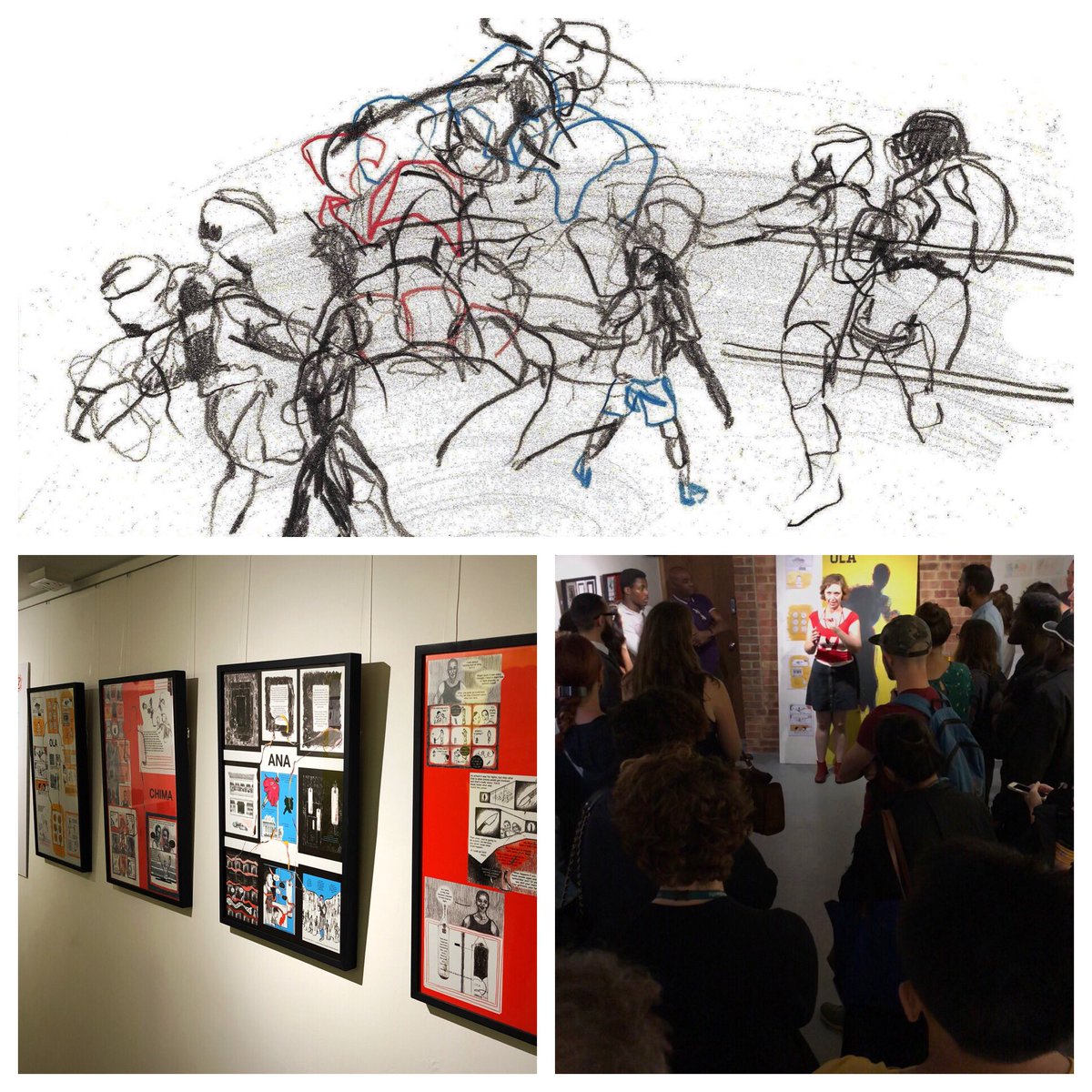 Tonight from 6:30 at Deptford Does Art: Double Jab Boxing Club’s artist-in-residence talks about her moving and vivid exhibition. Come join us. From 6:30pm facebook.com/events/2625244…