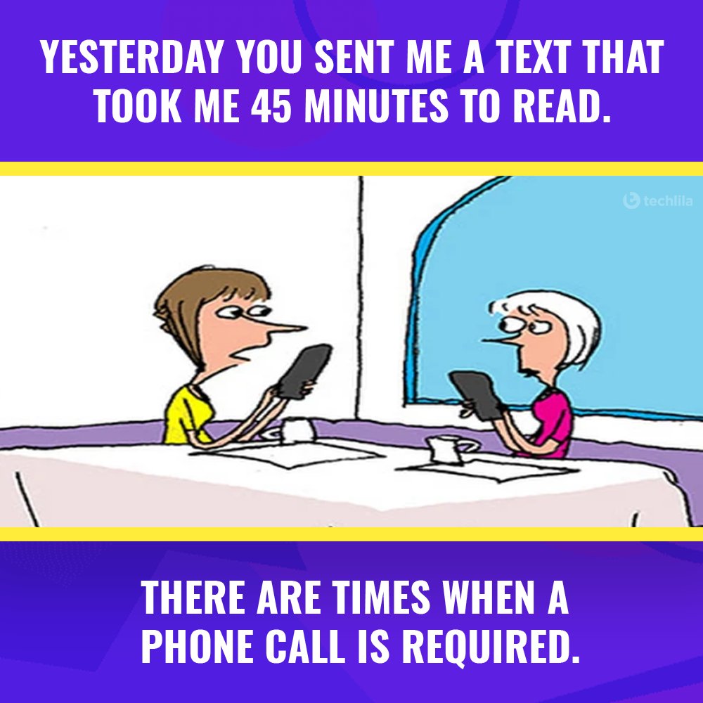 TechLilaBlog's tweet image. Sometimes a call will do the thing.

#chat #TechMeme