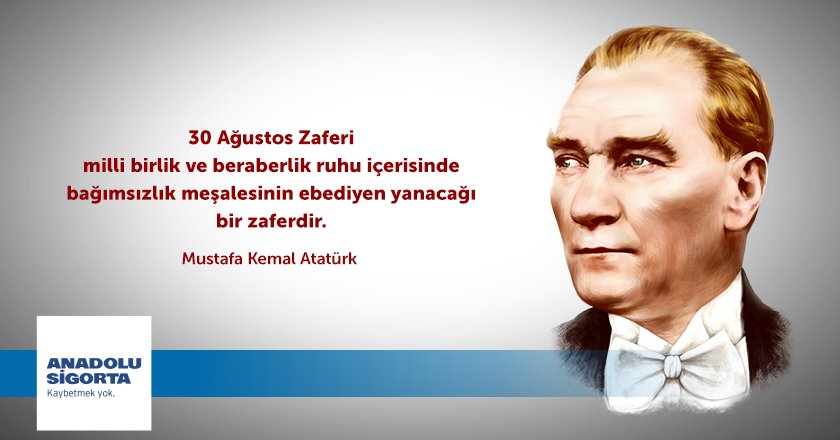 30 Ağustos Zafer Bayramımız kutlu olsun!