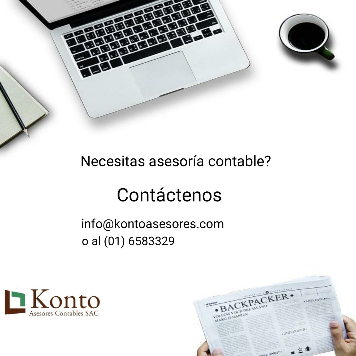 KContables's tweet image. Somos especialistas en Contabilidad Financiera, Cumplimiento Tributario y Legislación Laboral. Visite nuestra página web kontoasesores.com