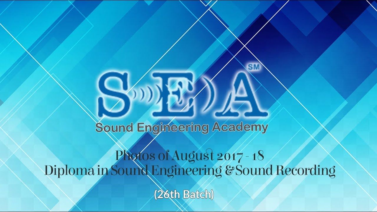 Sound Engineering on Twitter "Photo Video of Diploma in Sound