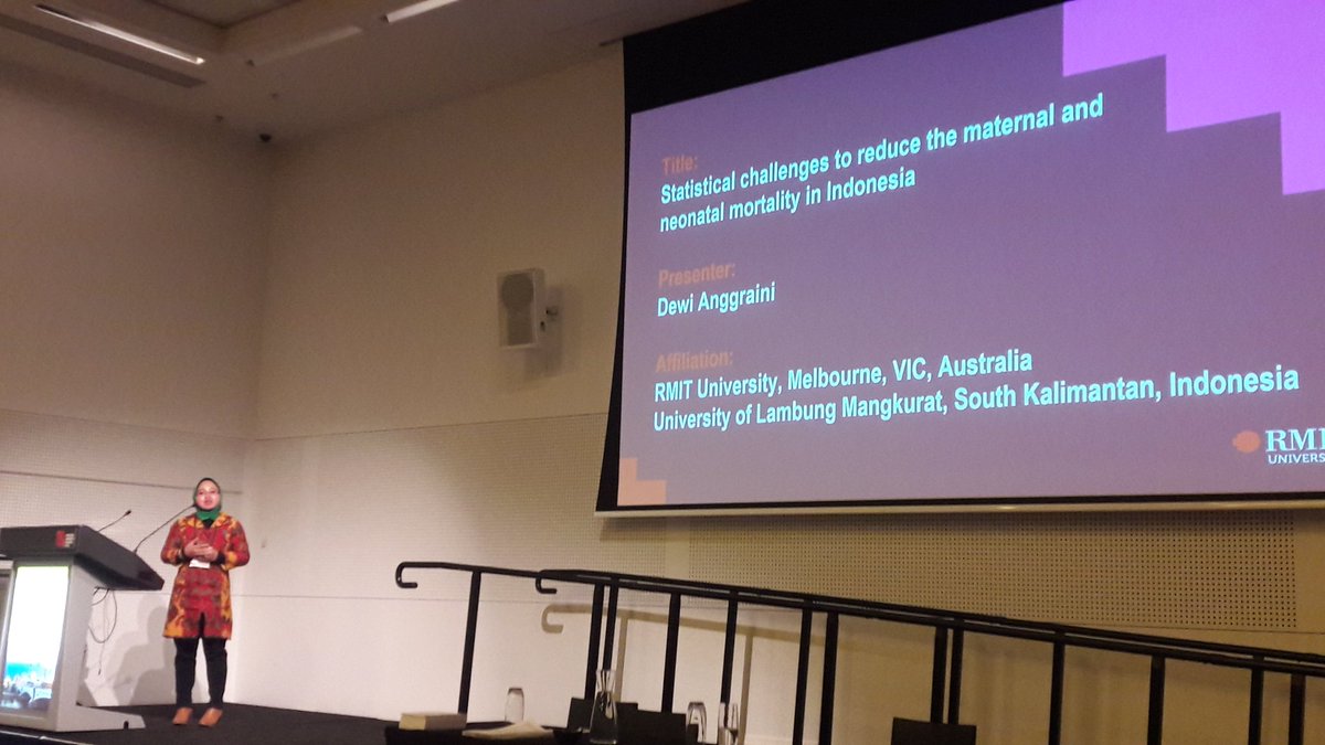 Dewi talks about statistical challenges to reduce the maternal mortality in Indonesia <a href="/iscbasc2018/">ISCB ASC 2018</a> #ISCBASC
