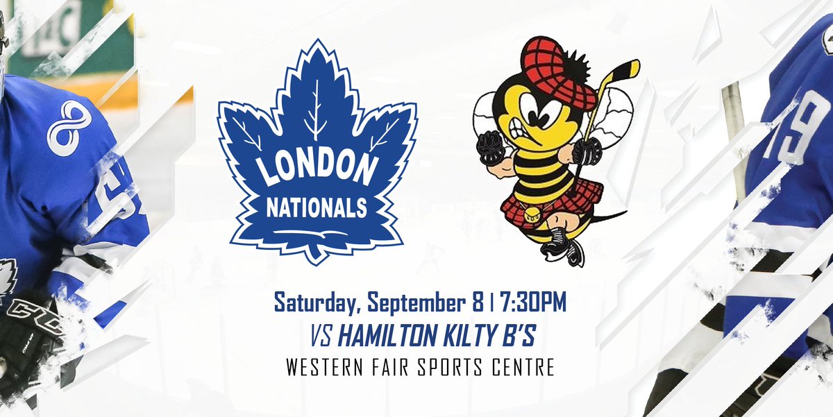 LondonNationals's tweet photo. We’ve added another pre-season game!

Saturday, September 8 take on the @HamiltonKiltyBs!

7:30PM #NatsNation https://t.co/PtkIjoXy2G
