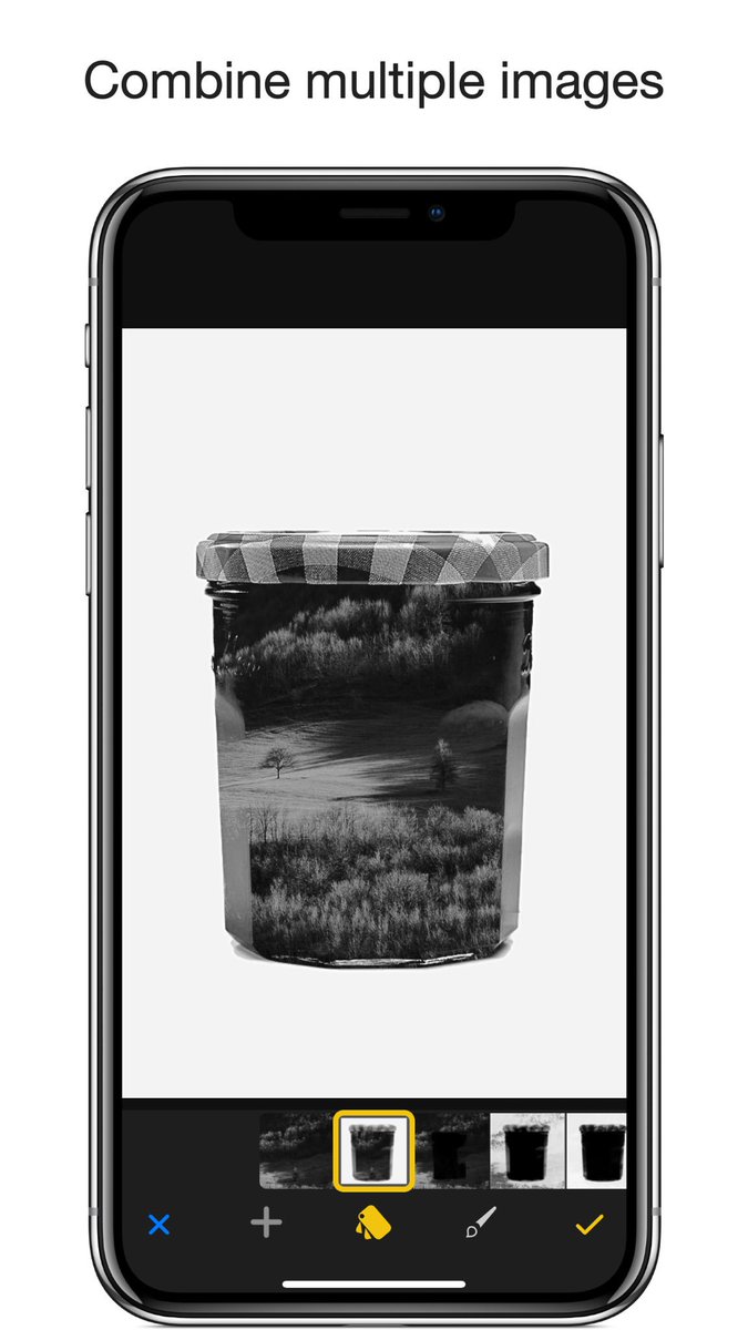 hayphotoapp's tweet photo. Combine multiple images together beautifully using the brand new #doubleexposure tool in #HayPhoto2. With a simple selector choose a blending mode and optionally paint it where you need it.
Download now for #free:
https://t.co/k6SX6beORQ
#newapp #freeapp #photography https://t.co/jdr6Txkuti
