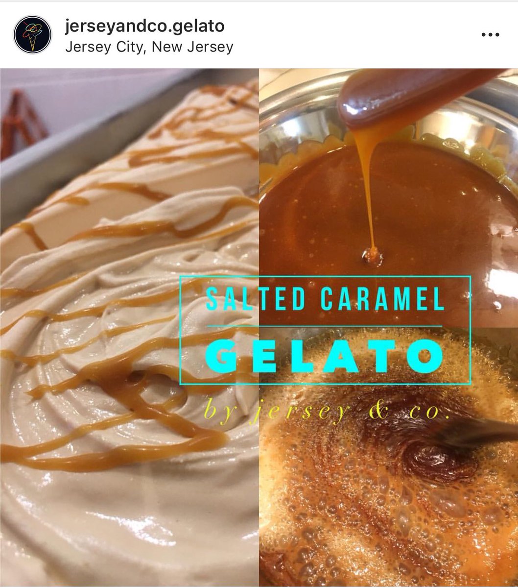 Strong heat wave in #Jersey calls for some hot new flavors 🔥 

Come get your fix before it’s gone! 

#SaltedCaramel #Gelato #jerseyandcogelato #heatwave