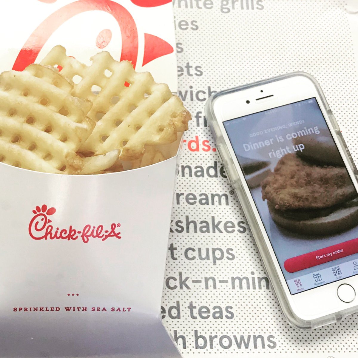 CFA_Ktown's tweet photo. Word to the wise: Be sure you have downloaded the CFA One App. #chickenontheneuse #itsalwaysourpleasure🐮 https://t.co/hcRSoItl3A