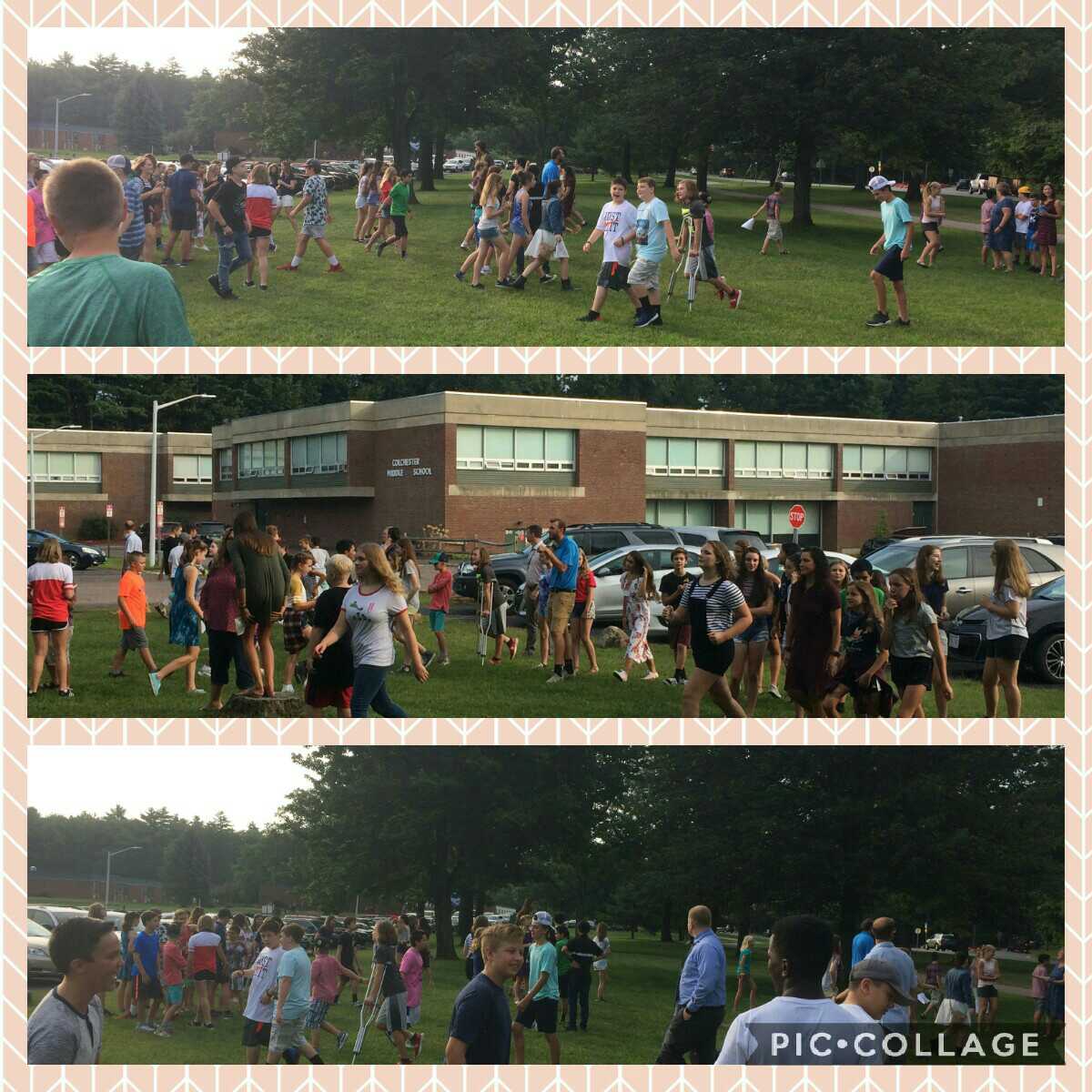 Robergecms's tweet photo. #TeamHarbor doing a bit of #FirstDayBack team building. https://t.co/kRBtEsCwUf