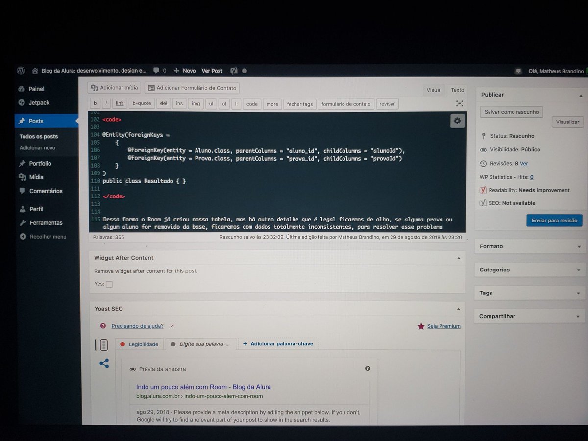_maatheusb's tweet image. Gerando conteúdo pra galera!
Vai ficar bem daora esse post, vou contar com a ajuda do ninja @oyurimatheus_
que sabe fazer tudo e mais um pouco! #architecturecomponents #Android #room