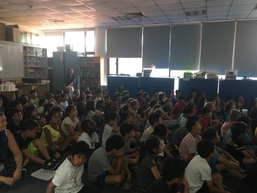 ercagel's tweet photo. #FLLjr.  First infosession with 3rd graders.
#shanghaiamericanschool https://t.co/jQJnQz9TOr