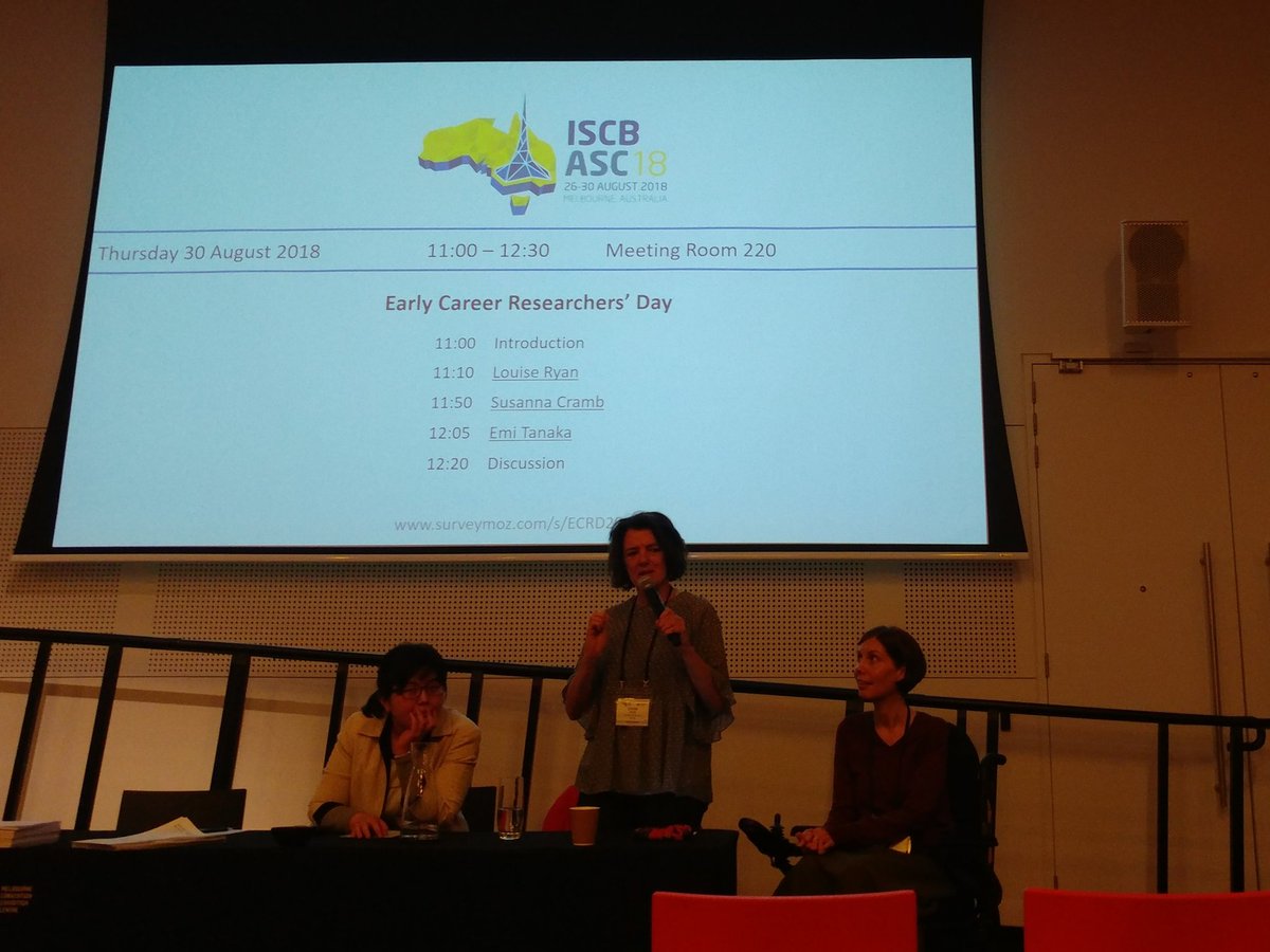 Brilliant talk by @LouiseMarieRyan this afternoon at the ECR day at <a href="/iscbasc2018/">ISCB ASC 2018</a>. Thank you for sharing your experience. #ISCBASC @ACEMathStats