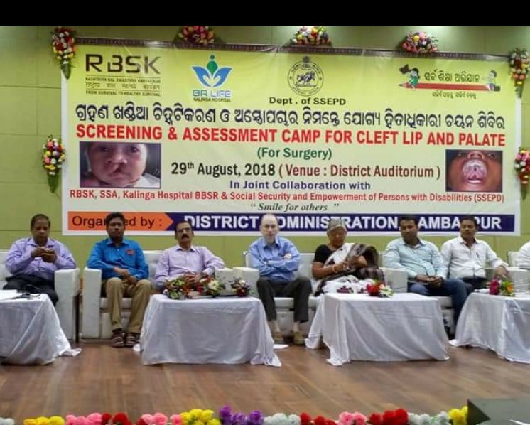 DSSO_balasore's tweet photo. Screening &amp; Assessment camp for #Cleftlip and #Palate on 29/08/2018 in joint collaboration with #RBSK ,#SSA ,#KALINGAHOSPITALBBSR ,#SOCIALSECURITYANDEMPOWERMENTOFPERSONSWITHDISABILITIES @Dist_SBP Organised by #DISTRICTADMINISTRATION,#SAMBALPUR....@DSSO_sambalpur @SSEPD2 https://t.co/mni6CfQi1Y
