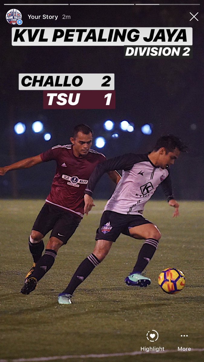 KhairilAnuar's tweet photo. [Berita Bola Sepak]

Kehadiran Syafiq Kyle berjaya membantu Challo mengutip 3 mata penuh pada perlawanan menentang TSU malam tadi di UM Park.

Perlawanan yg dihadiri oleh majoriti peminat2 perempuan kelihatan lebih meriah dari sesetengah perlawanan Liga Malaysia

#KVL #Divisyen2 https://t.co/buTJBvwmz0