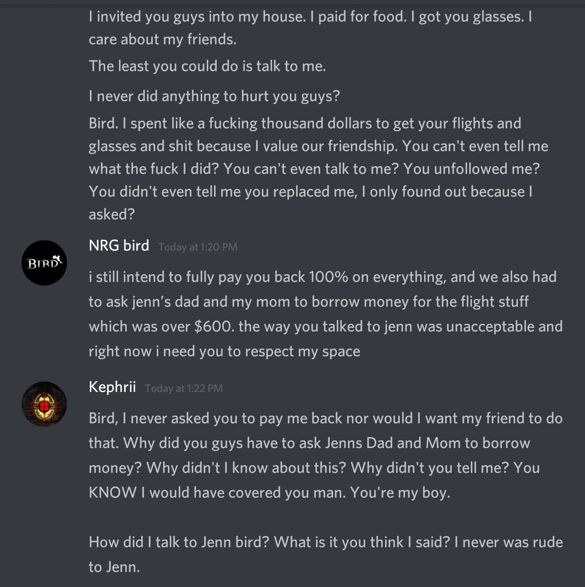 Kephrii is beefing it out with Bird on Twitter right now : OverwatchTMZ