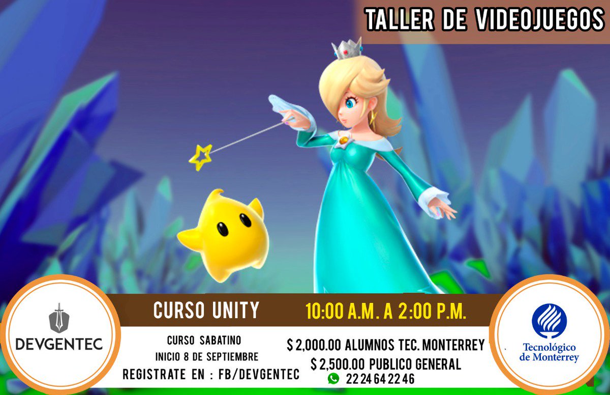 DevGenTec's tweet photo. #devgentec #curso #unity #geek #Puebla #gamer #indiedev #tecnologicodemonterrey #3D #taller #Emprendedores https://t.co/WVz5syfr7D