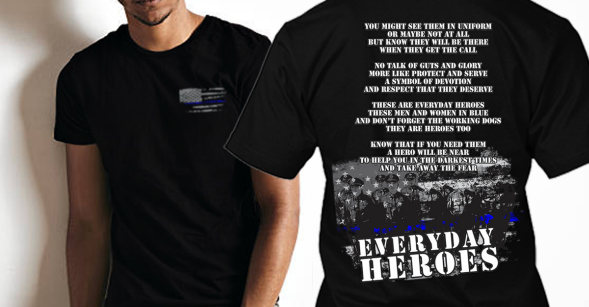 teespring_promo's tweet photo. Are you rocking a #ThinBlueLine t-shirt, shining a blue light? 
Make a statement and take a stand with your own #ThinBlueLine tshirt.
GET YOURS NOW! NOT AVAILABLE IN STORES
➤ https://t.co/DDcmeGiJ7q 
#ThinBlueLine https://t.co/mJbiUwyVX9