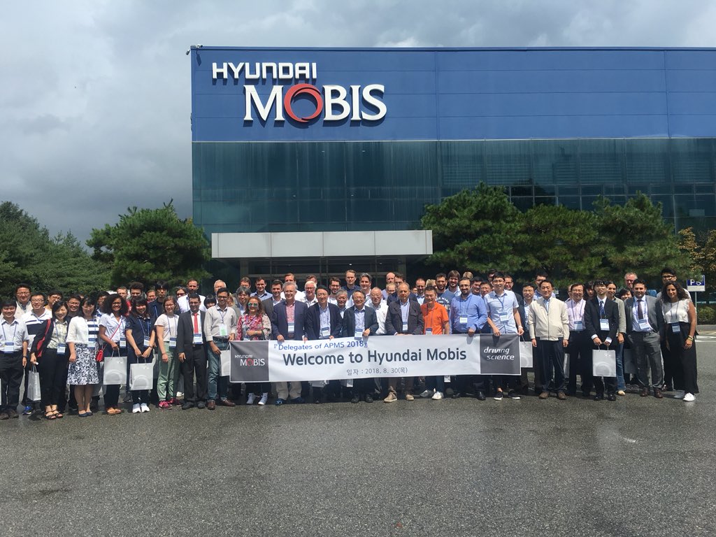 myrfloresLAA's tweet photo. Interesting visit to Hyundai Mobis in Korea during #APMS18 conference, very grateful to the organizers! https://t.co/WEzJX0v6fe